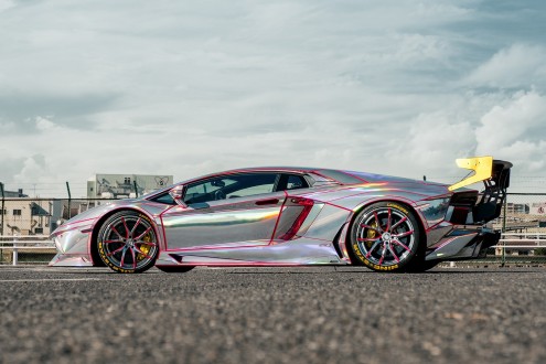 Custom Wrapped Lamborghini Aventador on LZ-102