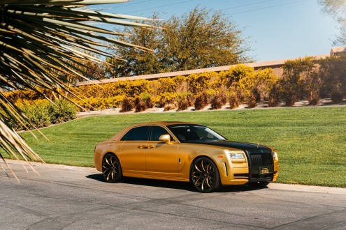 Custom Wrapped Rolls Royce Ghost on LZ-771 Custom Finish