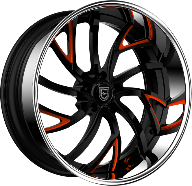 Custom - Black and Orange finish.