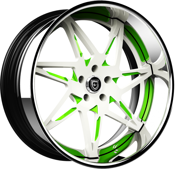 Custom - White and Green finish.