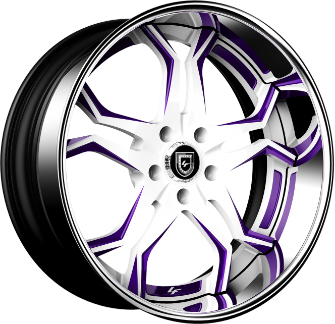 Custom - White and Purple Finish