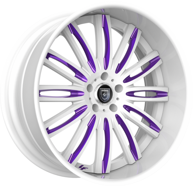 Custom - White and Purple Finish.