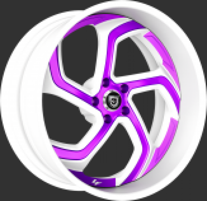 Custom - White with Purple Accents