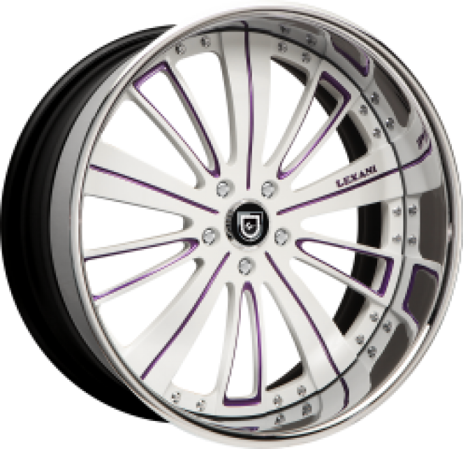 Custom - purple and white finish.