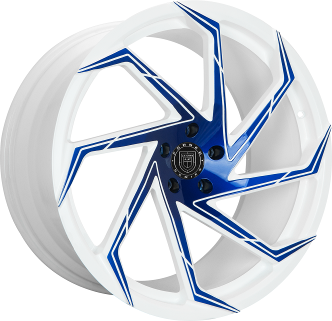 Custom - White and Blue Finish